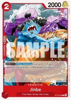 One Piece-Karte Jinbe - ST10-005 (Reprint) ST10-005v2