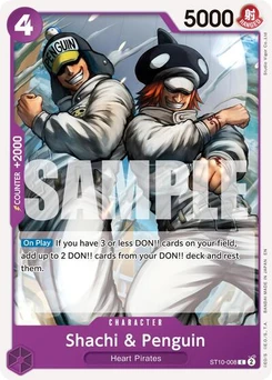 One Piece-Karte Shachi & Penguin (Reprint) ST10-008v2