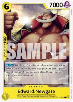 One Piece-Karte Edward.Newgate - ST13-004 (Reprint) ST13-004v2