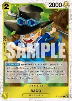 One Piece-Karte Sabo - ST13-007 (Pirate Foil) ST13-007