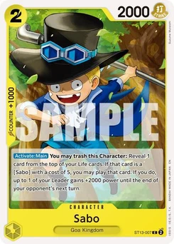 One Piece-Karte Sabo - ST13-007 (Reprint) ST13-007v2
