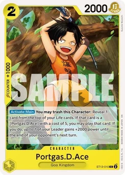 One Piece-Karte Portgas.D.Ace - ST13-010 (Reprint) ST13-010v2