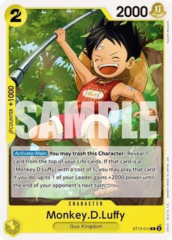 One Piece-Karte Monkey.D.Luffy - ST13-014 (Reprint) ST13-014v2