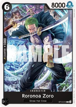One Piece-Karte Roronoa Zoro - ST14-013 (Reprint) ST14-013v2