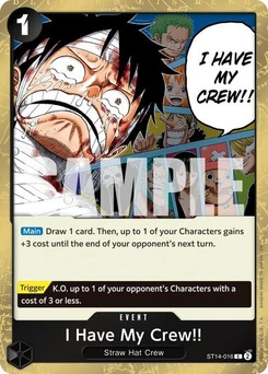 One Piece-Karte I Have My Crew!! (Pirate Foil) ST14-016