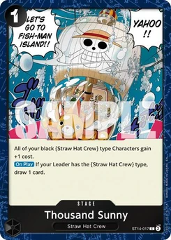One Piece-Karte Thousand Sunny (Pirate Foil) ST14-017