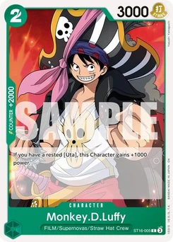 One Piece-Karte Monkey.D.Luffy - ST16-005 (Reprint) ST16-005v2