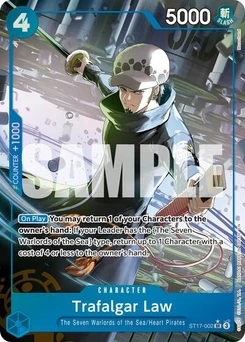 One Piece-Karte Trafalgar Law - ST17-002 (Alternate Art) ST17-002