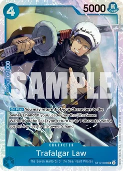 One Piece-Karte Trafalgar Law - ST17-002 (Reprint) ST17-002v2