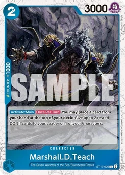 One Piece-Karte Marshall.D.Teach - ST17-005 (Pirate Foil) ST17-005v2