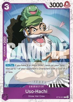 One Piece-Karte Uso-Hachi (Pirate Foil) ST18-001v2