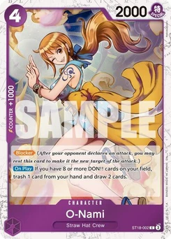 One Piece-Karte O-Nami (Pirate Foil) ST18-002