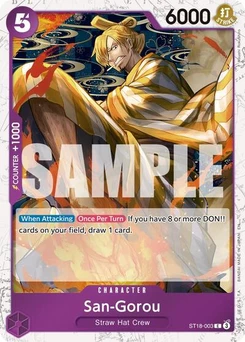 One Piece-Karte San-Gorou (Pirate Foil) ST18-003