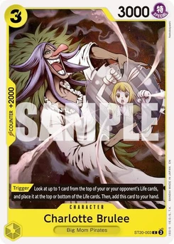 One Piece-Karte Charlotte Brulee (Reprint) ST20-003v2