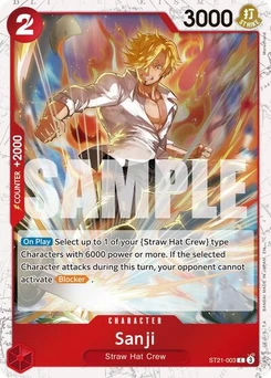 One Piece-Karte Sanji - ST21-003 (Pirate Foil) ST21-003