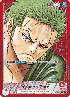 One Piece-Karte Roronoa Zoro (001) (Parallel) OP01-001v2