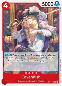 One Piece-Karte Cavendish OP01-008