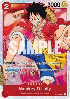 One Piece-Karte Monkey.D.Luffy (024) OP01-024