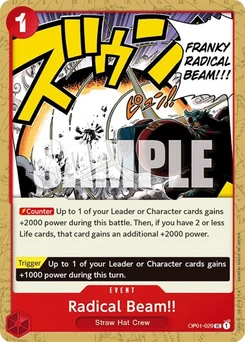 One Piece-Karte Radical Beam!! OP01-029