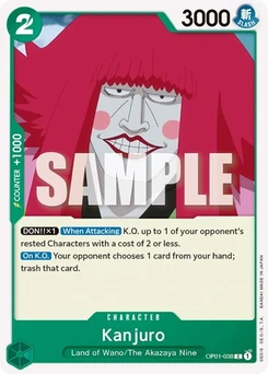 One Piece-Karte Kanjuro OP01-038