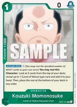 One Piece-Karte Kouzuki Momonosuke OP01-041