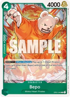 One Piece-Karte Bepo OP01-049