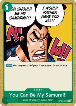 One Piece-Karte You Can Be My Samurai!! OP01-055
