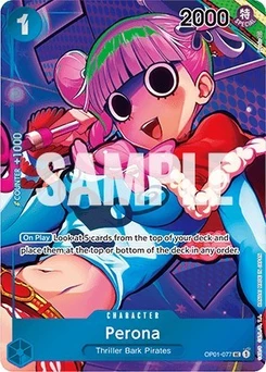 One Piece-Karte Perona (Box Topper) OP01-077v2