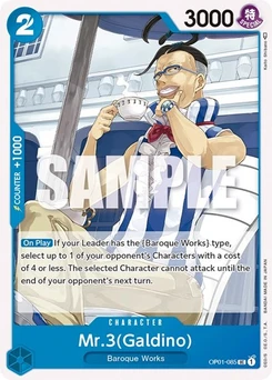 One Piece-Karte Mr.3 (Galdino) OP01-085