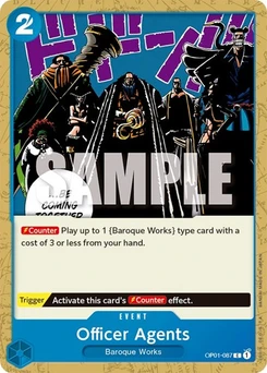 One Piece-Karte Officer Agents OP01-087