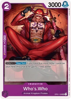 One Piece-Karte Who's.Who OP01-109