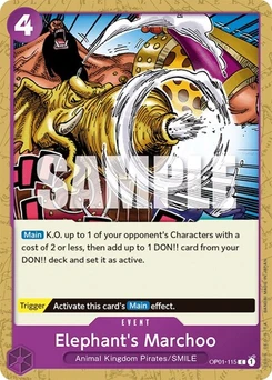One Piece-Karte Elephant's Marchoo OP01-115