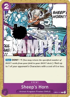 One Piece-Karte Sheep's Horn OP01-117