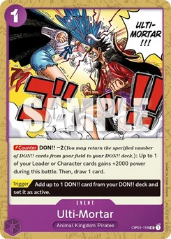 One Piece-Karte Ulti-Mortar OP01-118