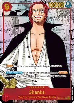 One Piece-Karte Shanks (Parallel) (Manga) (Alternate Art) OP01-120v3