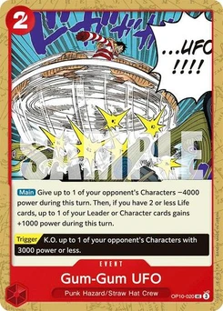 One Piece-Karte Gum-Gum UFO OP10-020