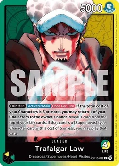 One Piece-Karte Trafalgar Law (022) OP10-022