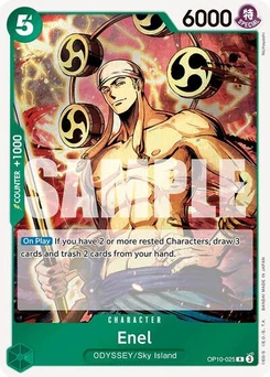 One Piece-Karte Enel OP10-025