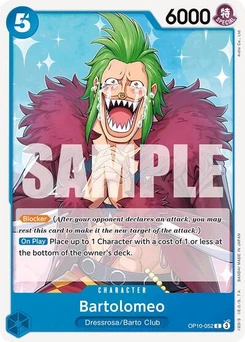 One Piece-Karte Bartolomeo OP10-052