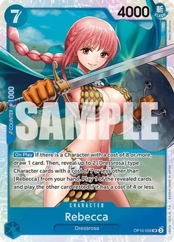 One Piece-Karte Rebecca OP10-058