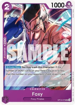 One Piece-Karte Foxy OP10-075