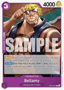 One Piece-Karte Bellamy OP10-077