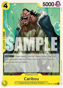 One Piece-Karte Caribou OP10-104