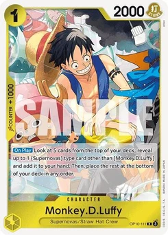 One Piece-Karte Monkey.D.Luffy (111) OP10-111
