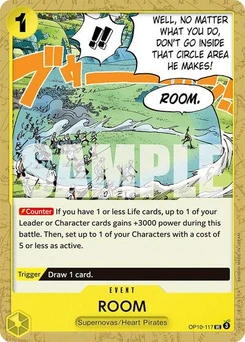One Piece-Karte ROOM OP10-117