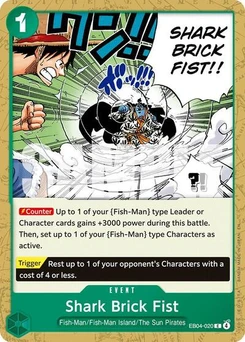 One Piece-Karte Shark Brick Fist EB04-020