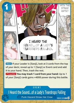 One Piece-Karte I Heard the Sound...of a Lady's Teardrops Falling EB04-029
