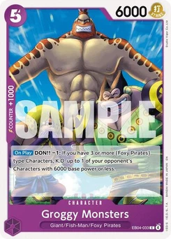 One Piece-Karte Groggy Monsters EB04-033