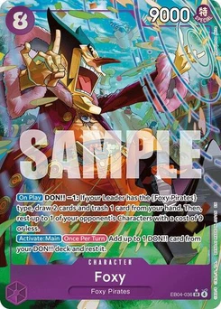 One Piece-Karte Foxy (Alternate Art) EB04-036v2