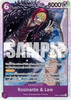 One Piece-Karte Rosinante & Law EB04-038